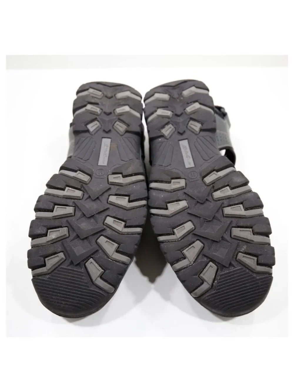 Eddie Bauer Stewart Gray Leather Fisherman Sandals - Men's 11